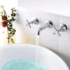 Butler & Rose Caledonia Crosshead Wall Mounted Basin Mixer - Chrome