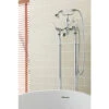 Butler & Rose Caledonia Lever Floorstanding Bath Shower Mixer With Shower Kit - Nickel -Vado Sale Store 85275 cameo