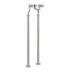 Butler & Rose Caledonia Pinch Floorstanding Bath Filler - Nickel -Vado Sale Store 98223 floorstanding cutout