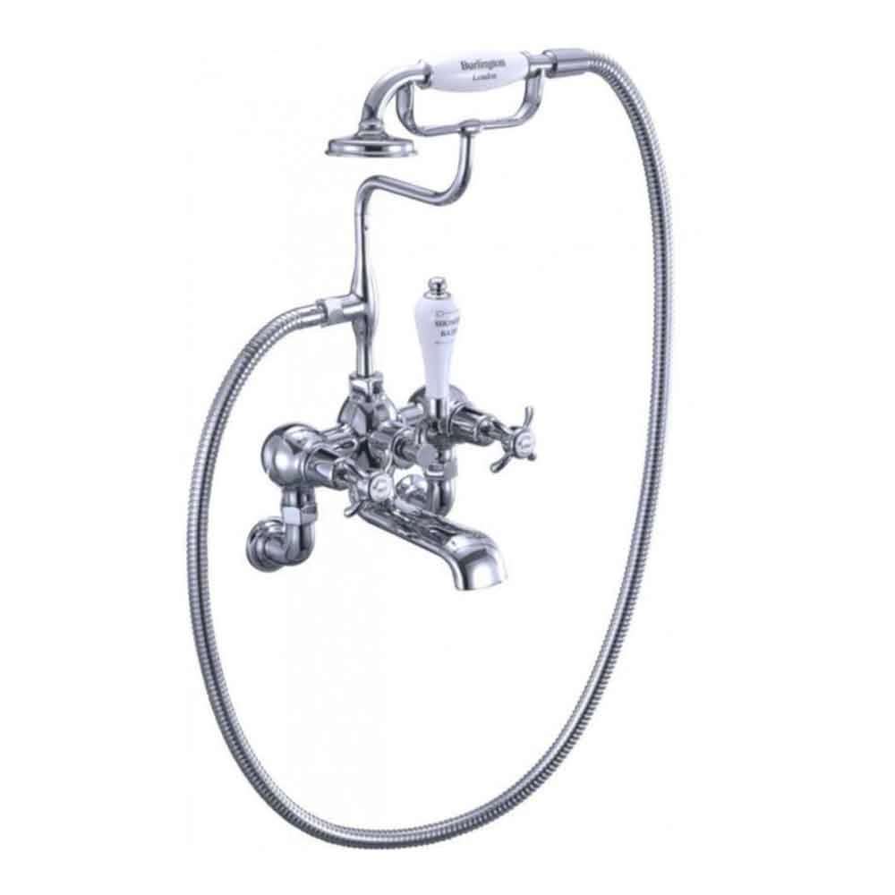 Burlington Anglesey Wall Mounted Bath Shower Mixer With Straight Valves & S Adjuster 5 Burlington Anglesey Wall Mounted Bath Shower Mixer With Straight Valves & S Adjuster - Image 3