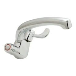 Vado Astra Twin Lever Monobloc Kitchen Mixer With Swivel Spout