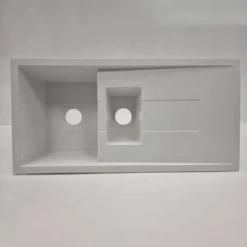 CLEARANCE - Astracast Sigma 1.5 Bowl Opal White Composite Sink & Waste Kit - Reversible