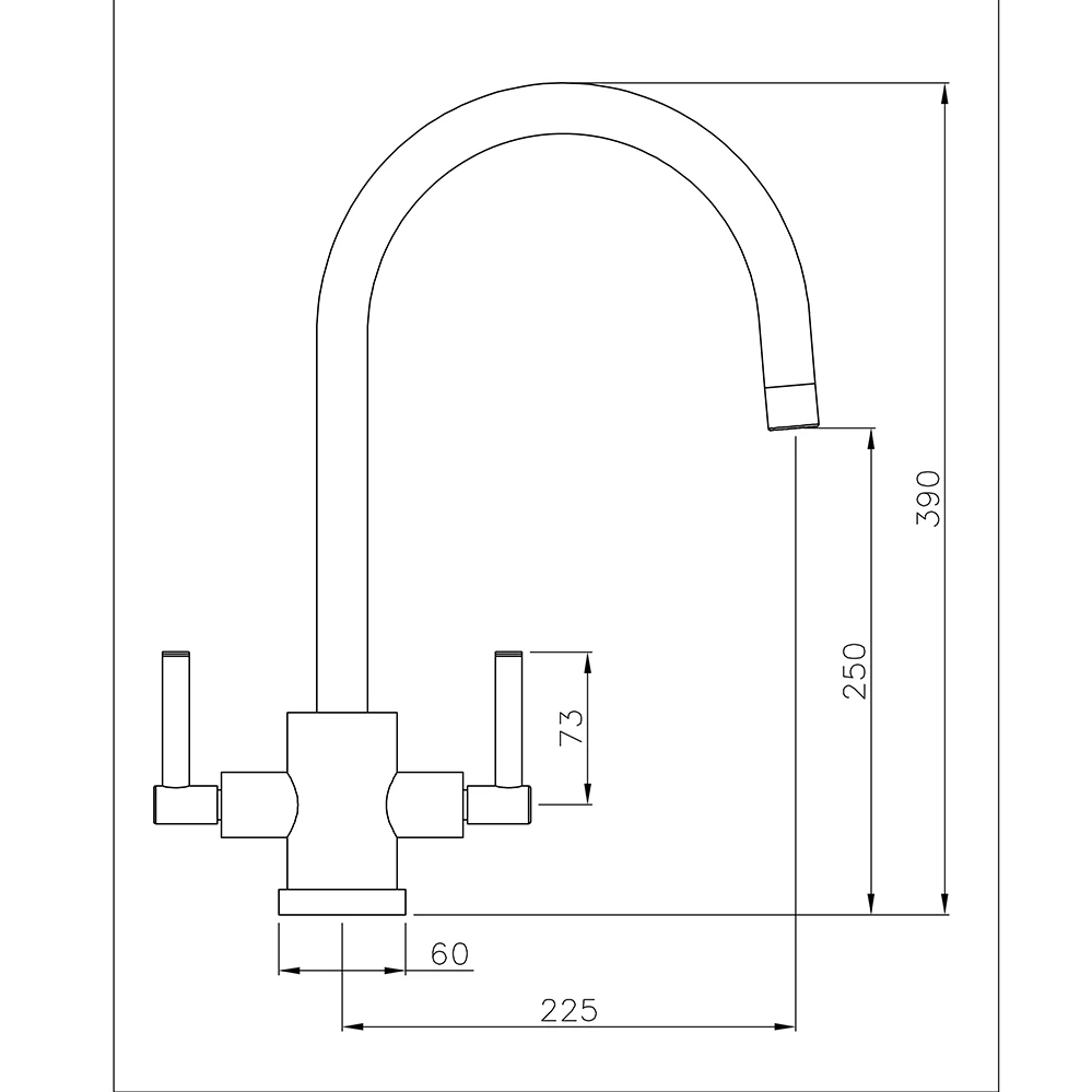 Abode Atlas Aquifier Filtered Water Mono Kitchen Mixer - Brushed Nickel 6 Abode Atlas Aquifier Filtered Water Mono Kitchen Mixer - Brushed Nickel - Image 4