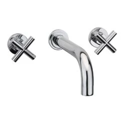 Sagittarius Avant Wall Mounted 3 Hole Basin Mixer With 160mm Spout