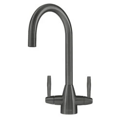 Caple Avel Twin Lever Mono Kitchen Mixer - Gunmetal