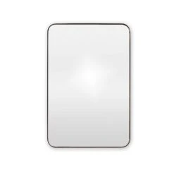 Origins Living City Rectangular Mirror - Matt Black Frame