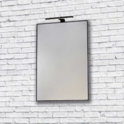 Origins Living Metro Mirror - Black 8 Origins Living Metro Mirror - Black -Vado Sale Store bathroom origins metro mirror black with light