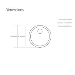 Caple Form 1 Bowl Inset Or Undermount Satin Stainless Steel Sink & Waste Kit - 450 X 450mm 7 Caple Form 1 Bowl Inset Or Undermount Satin Stainless Steel Sink & Waste Kit - 450 X 450mm -Vado Sale Store bi45 tech