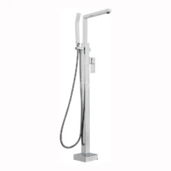 Sagittarius Blade Floor Mounted Bath Shower Mixer With Shower Kit