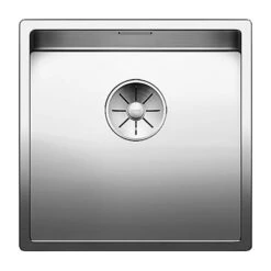 Blanco Claron 1 Bowl Undermount Satin Polish Stainless Steel Kitchen Sink & Waste - 440 X 440mm