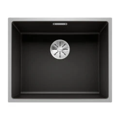 Blanco Subline 500-IF White Silgranit Composite Kitchen Sink & Waste With Steel Frame - 543 X 443mm -Vado Sale Store blanco 500 if black silgranit sink 530x460mm cutout