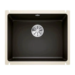 Blanco Subline 1 Bowl Undermount Magnolia Gloss Ceramic Kitchen Sink & Waste - 543 X 456mm 12 Blanco Subline 1 Bowl Undermount Magnolia Gloss Ceramic Kitchen Sink & Waste - 543 X 456mm -Vado Sale Store blanco 500 u black ceramic sink 543x456mm cutout