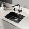 Blanco Subline 1 Bowl Undermount Magnolia Gloss Ceramic Kitchen Sink & Waste - 543 X 456mm 1 Blanco Subline 1 Bowl Undermount Magnolia Gloss Ceramic Kitchen Sink & Waste - 543 X 456mm -Vado Sale Store blanco 500 u black ceramic sink 543x456mm lifestyle 1