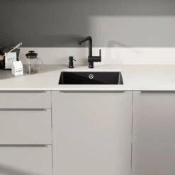 Blanco Subline 1 Bowl Undermount Magnolia Gloss Ceramic Kitchen Sink & Waste - 543 X 456mm 11 Blanco Subline 1 Bowl Undermount Magnolia Gloss Ceramic Kitchen Sink & Waste - 543 X 456mm -Vado Sale Store blanco 500 u black ceramic sink 543x456mm lifestyle 2