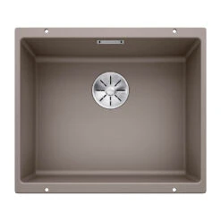 Blanco Subline 500-U 1 Bowl Undermount Alumetallic Silgranit Composite Kitchen Sink & Waste - 530 X 460mm -Vado Sale Store blanco 500 u tartufo silgranit sink 530x460mm cutout