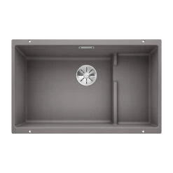 Blanco Subline 700-U Extra Large Stepped 1 Bowl Undermount Alumetallic Silgranit Composite Kitchen Sink & Waste - 730 X 460mm 22 Blanco Subline 700-U Extra Large Stepped 1 Bowl Undermount Alumetallic Silgranit Composite Kitchen Sink & Waste - 730 X 460mm -Vado Sale Store blanco 700 u stepped alumetallic silgranit sink 730x460mm cutout