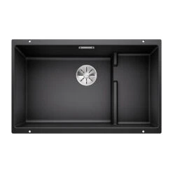 Blanco Subline 700-U Extra Large Stepped 1 Bowl Undermount Alumetallic Silgranit Composite Kitchen Sink & Waste - 730 X 460mm 19 Blanco Subline 700-U Extra Large Stepped 1 Bowl Undermount Alumetallic Silgranit Composite Kitchen Sink & Waste - 730 X 460mm -Vado Sale Store blanco 700 u stepped anthracite silgranit sink 730x460mm cutout
