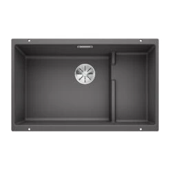 Blanco Subline 700-U Extra Large Stepped 1 Bowl Undermount Alumetallic Silgranit Composite Kitchen Sink & Waste - 730 X 460mm 20 Blanco Subline 700-U Extra Large Stepped 1 Bowl Undermount Alumetallic Silgranit Composite Kitchen Sink & Waste - 730 X 460mm -Vado Sale Store blanco 700 u stepped rock grey silgranit sink 730x460mm cutout
