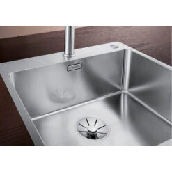Blanco Andano 1 Bowl Inset Satin Polish Stainless Steel Kitchen Sink & Waste - 540 X 500mm 10 Blanco Andano 1 Bowl Inset Satin Polish Stainless Steel Kitchen Sink & Waste - 540 X 500mm -Vado Sale Store blanco andano 1 bowl inset steel sink 540x500 lifestyle 3