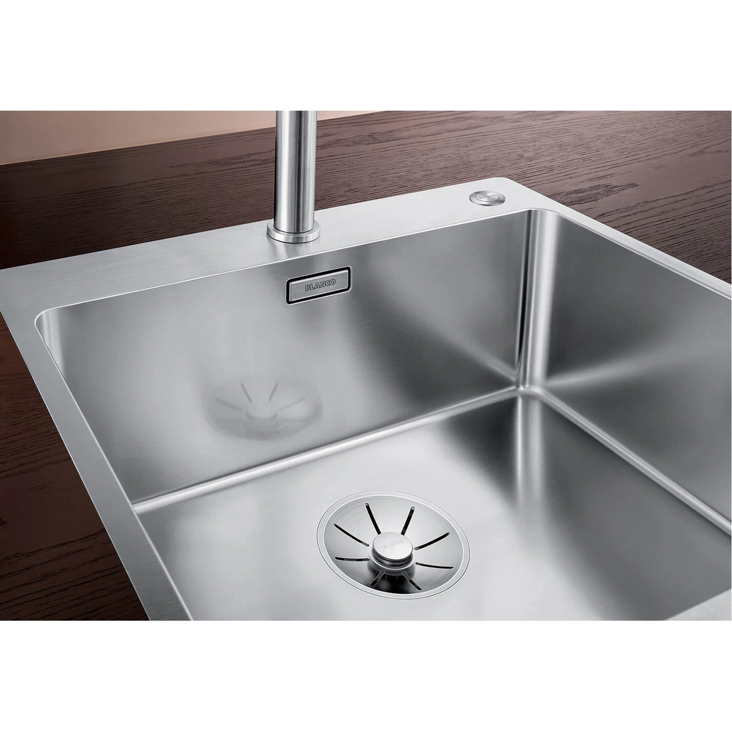 Blanco Andano 1 Bowl Inset Satin Polish Stainless Steel Kitchen Sink & Waste - 540 X 500mm 6 Blanco Andano 1 Bowl Inset Satin Polish Stainless Steel Kitchen Sink & Waste - 540 X 500mm - Image 4