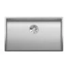 Blanco Claron Extra Large 1 Bowl Undermount Durinox Stainless Steel Kitchen Sink & Waste - 740 X 440mm -Vado Sale Store blanco claron undermount steel sink 740x440 cutout
