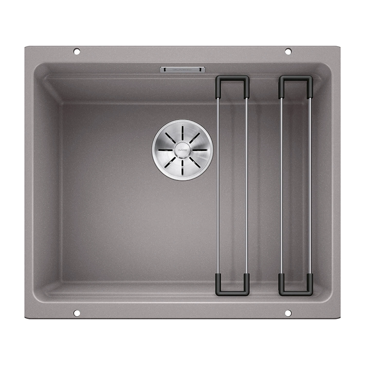 Blanco Etagon 500-U Large 1 Bowl Black Silgranit Composite Undermount Kitchen Sink & Waste - 530 X 460mm 10 Blanco Etagon 500-U Large 1 Bowl Black Silgranit Composite Undermount Kitchen Sink & Waste - 530 X 460mm - Image 8