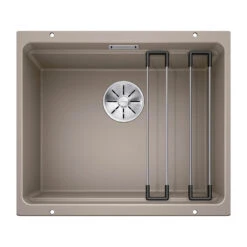 Blanco Etagon 500-U Large 1 Bowl Black Silgranit Composite Undermount Kitchen Sink & Waste - 530 X 460mm 32 Blanco Etagon 500-U Large 1 Bowl Black Silgranit Composite Undermount Kitchen Sink & Waste - 530 X 460mm -Vado Sale Store blanco etagon 500 u silgranit tartufo sink cutout