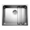 Blanco Etagon Large 1 Bowl Satin Polish Undermount Stainless Steel Kitchen Sink & Waste - 540 X 440mm 2 Blanco Etagon Large 1 Bowl Satin Polish Undermount Stainless Steel Kitchen Sink & Waste - 540 X 440mm -Vado Sale Store blanco etagon 500 u stainless steel sink cutout