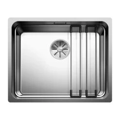 Blanco Etagon Large 1 Bowl Satin Polish Undermount Stainless Steel Kitchen Sink & Waste - 540 X 440mm