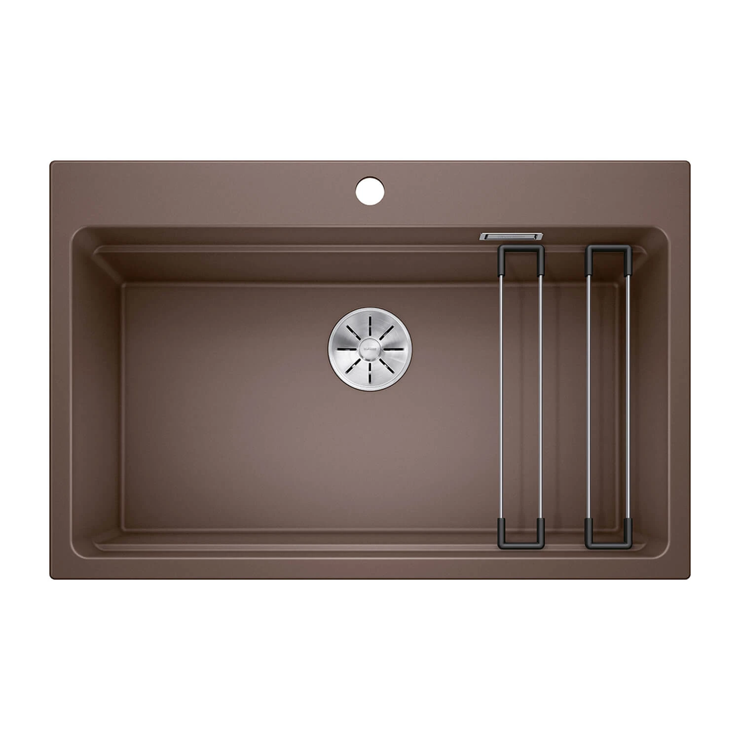 Blanco Etagon 8 Extra Large 1 Bowl Rock Grey Silgranit Composite Kitchen Sink & Waste With Tap Ledge - 780 X 510mm 12 Blanco Etagon 8 Extra Large 1 Bowl Rock Grey Silgranit Composite Kitchen Sink & Waste With Tap Ledge - 780 X 510mm - Image 10