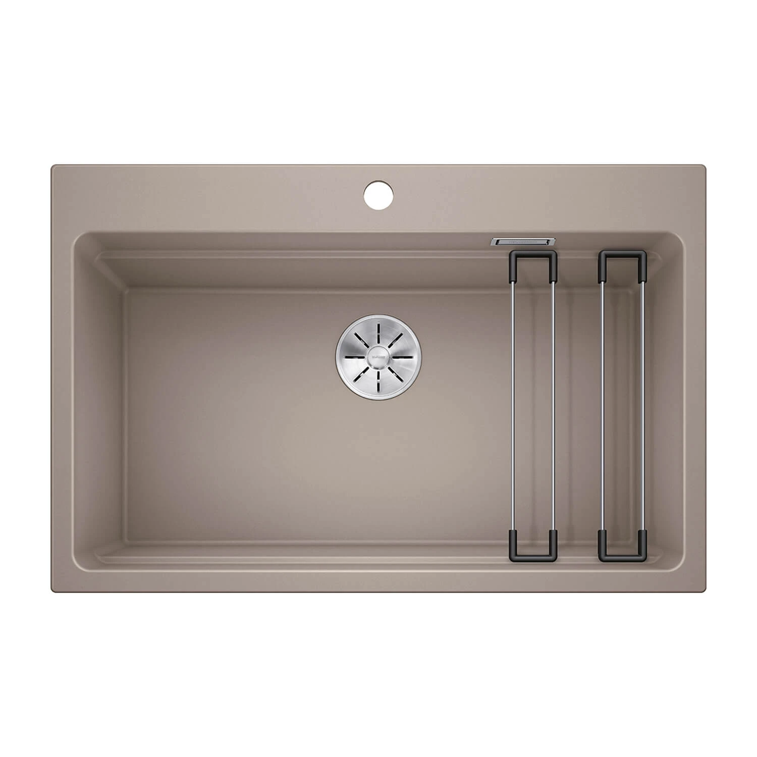 Blanco Etagon 8 Extra Large 1 Bowl Rock Grey Silgranit Composite Kitchen Sink & Waste With Tap Ledge - 780 X 510mm 4 Blanco Etagon 8 Extra Large 1 Bowl Rock Grey Silgranit Composite Kitchen Sink & Waste With Tap Ledge - 780 X 510mm - Image 2