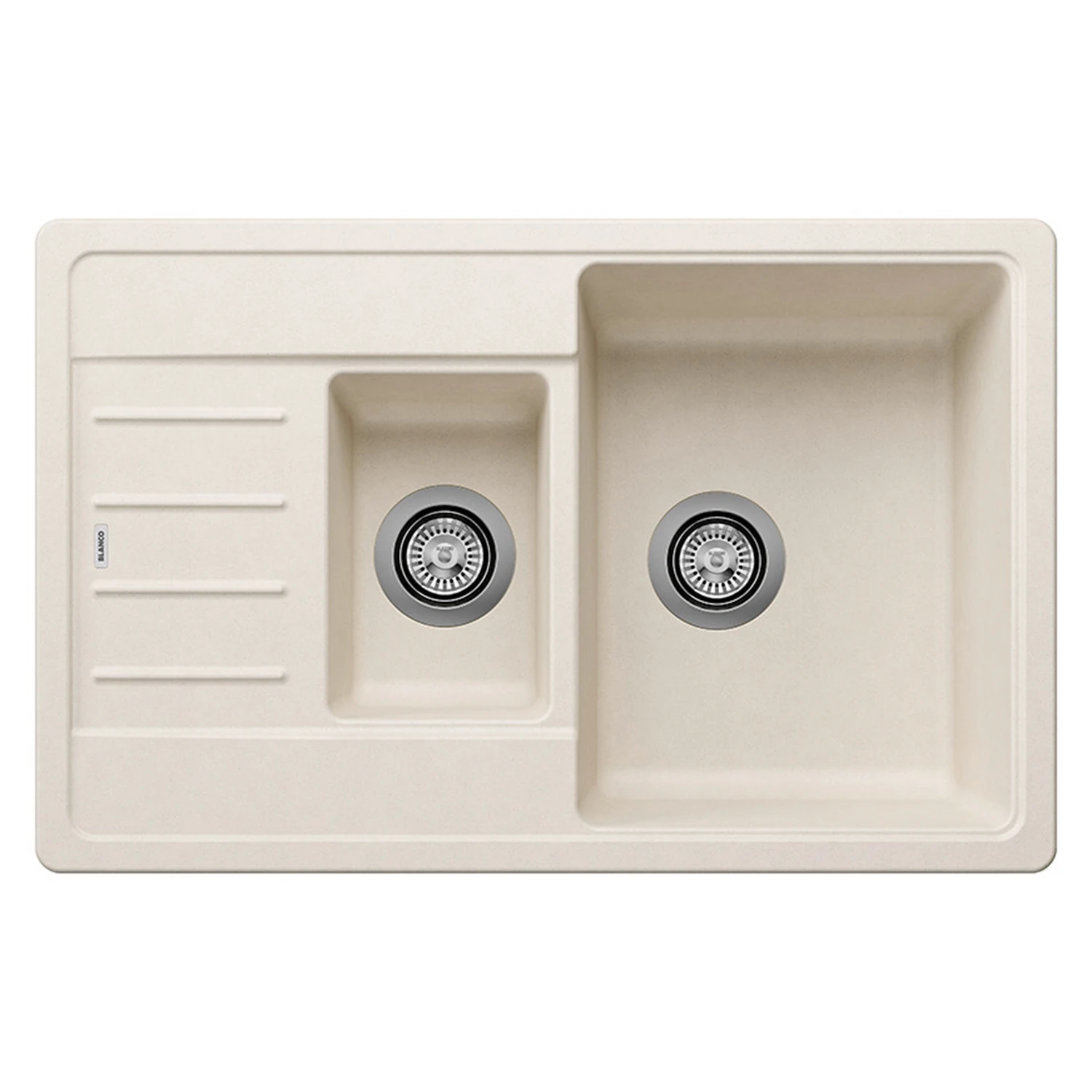 Blanco Legra 6 S Compact 1.5 Bowl Alumetallic Silgranit Composite Kitchen Sink & Waste With Reversible Drainer - 780 X 500mm 7 Blanco Legra 6 S Compact 1.5 Bowl Alumetallic Silgranit Composite Kitchen Sink & Waste With Reversible Drainer - 780 X 500mm - Image 5