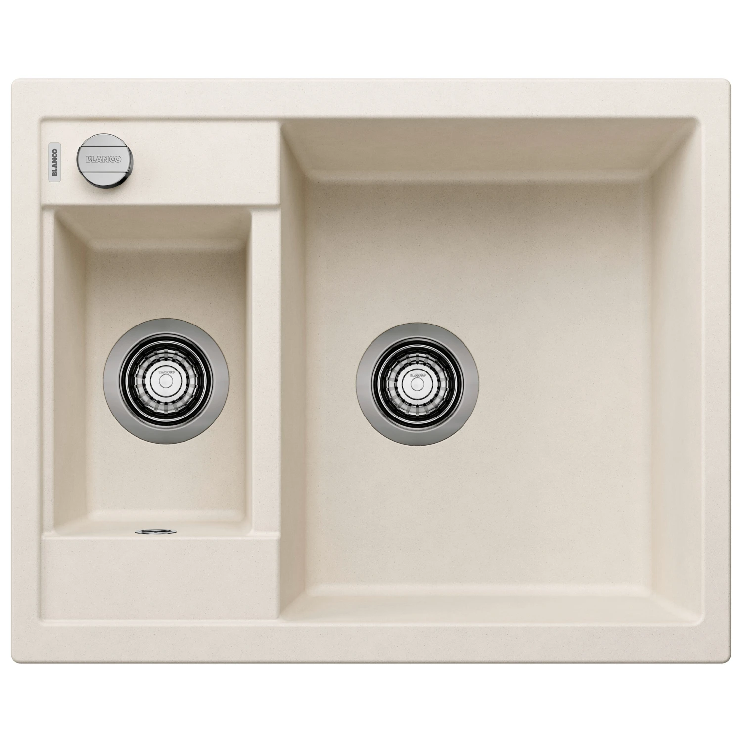 Blanco Metra 6 1.5 Bowl Inset Or Undermount Rock Grey Silgranit Composite Kitchen Sink & Waste - 615 X 500mm 10 Blanco Metra 6 1.5 Bowl Inset Or Undermount Rock Grey Silgranit Composite Kitchen Sink & Waste - 615 X 500mm - Image 8
