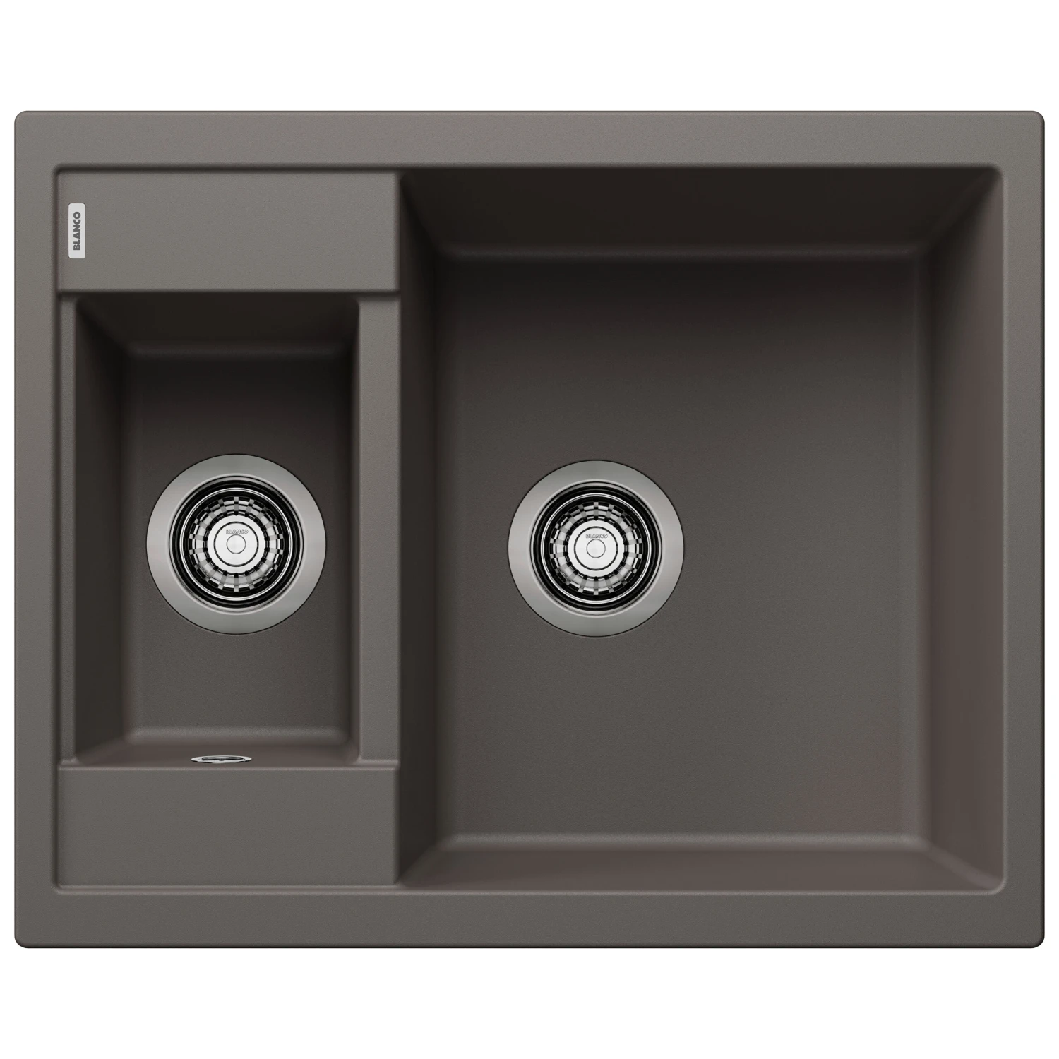 Blanco Metra 6 1.5 Bowl Inset Or Undermount Rock Grey Silgranit Composite Kitchen Sink & Waste - 615 X 500mm 11 Blanco Metra 6 1.5 Bowl Inset Or Undermount Rock Grey Silgranit Composite Kitchen Sink & Waste - 615 X 500mm - Image 9