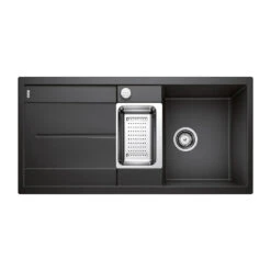 Blanco Metra 6 S 1.5 Bowl Inset Rock Grey Silgranit Composite Kitchen Sink & Waste With Reversible Drainer - 1000 X 500mm 30 Blanco Metra 6 S 1.5 Bowl Inset Rock Grey Silgranit Composite Kitchen Sink & Waste With Reversible Drainer - 1000 X 500mm -Vado Sale Store blanco metra 6 s silgranit anthracite sink 1000x500 cutout