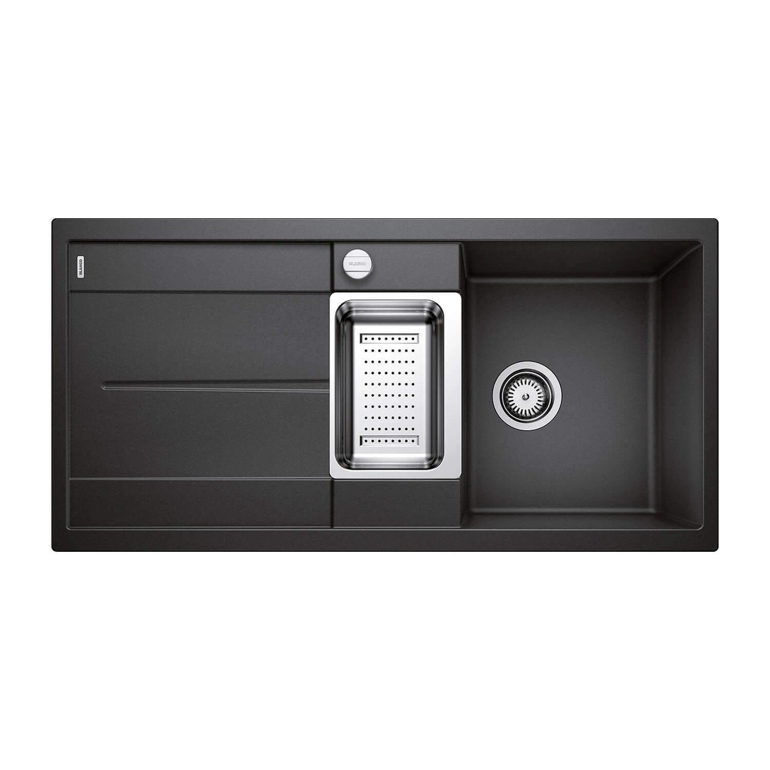 Blanco Metra 6 S 1.5 Bowl Inset Rock Grey Silgranit Composite Kitchen Sink & Waste With Reversible Drainer - 1000 X 500mm 11 Blanco Metra 6 S 1.5 Bowl Inset Rock Grey Silgranit Composite Kitchen Sink & Waste With Reversible Drainer - 1000 X 500mm - Image 9