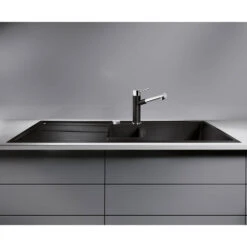 Blanco Metra 6 S 1.5 Bowl Inset Rock Grey Silgranit Composite Kitchen Sink & Waste With Reversible Drainer - 1000 X 500mm 32 Blanco Metra 6 S 1.5 Bowl Inset Rock Grey Silgranit Composite Kitchen Sink & Waste With Reversible Drainer - 1000 X 500mm -Vado Sale Store blanco metra 6 s silgranit anthracite sink 1000x500 lifestyle 2