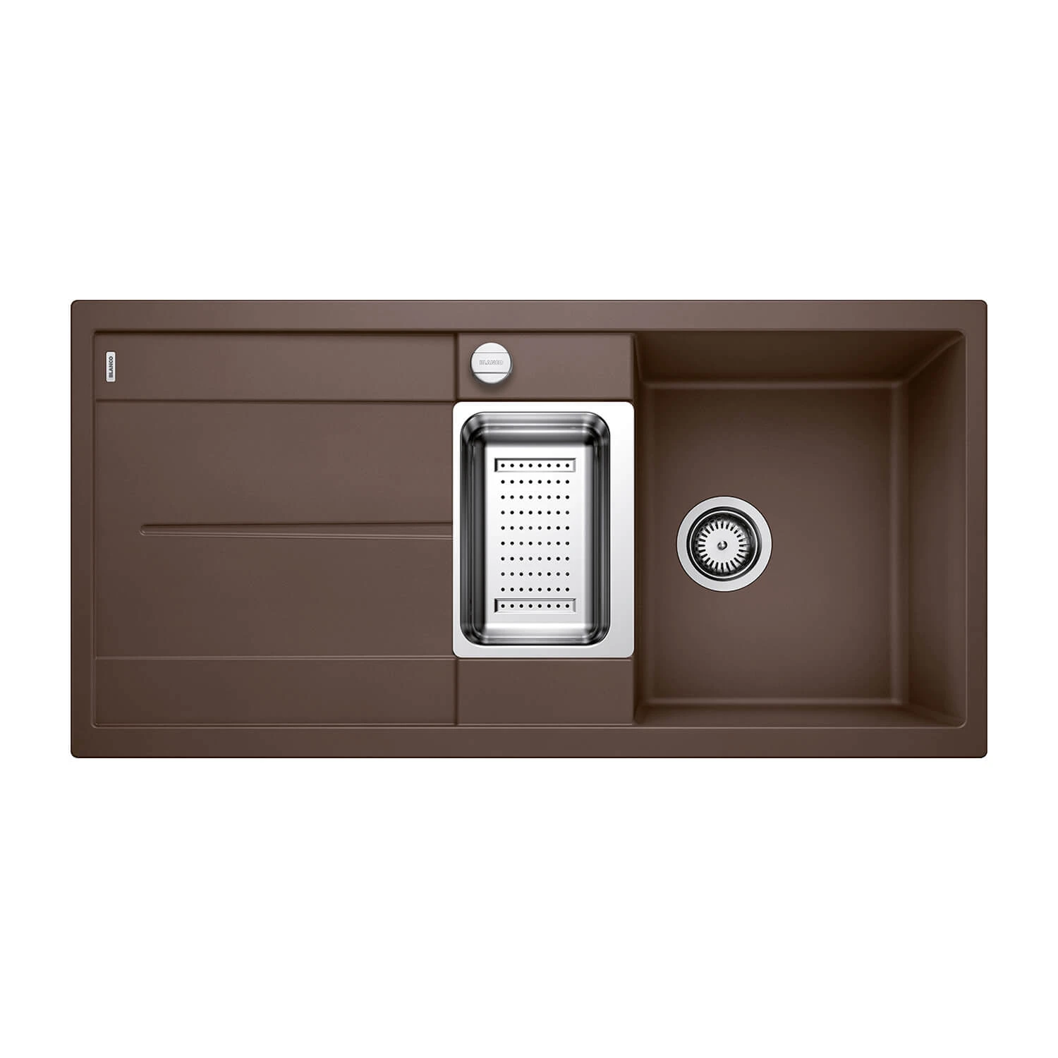 Blanco Metra 6 S 1.5 Bowl Inset Rock Grey Silgranit Composite Kitchen Sink & Waste With Reversible Drainer - 1000 X 500mm 18 Blanco Metra 6 S 1.5 Bowl Inset Rock Grey Silgranit Composite Kitchen Sink & Waste With Reversible Drainer - 1000 X 500mm - Image 16