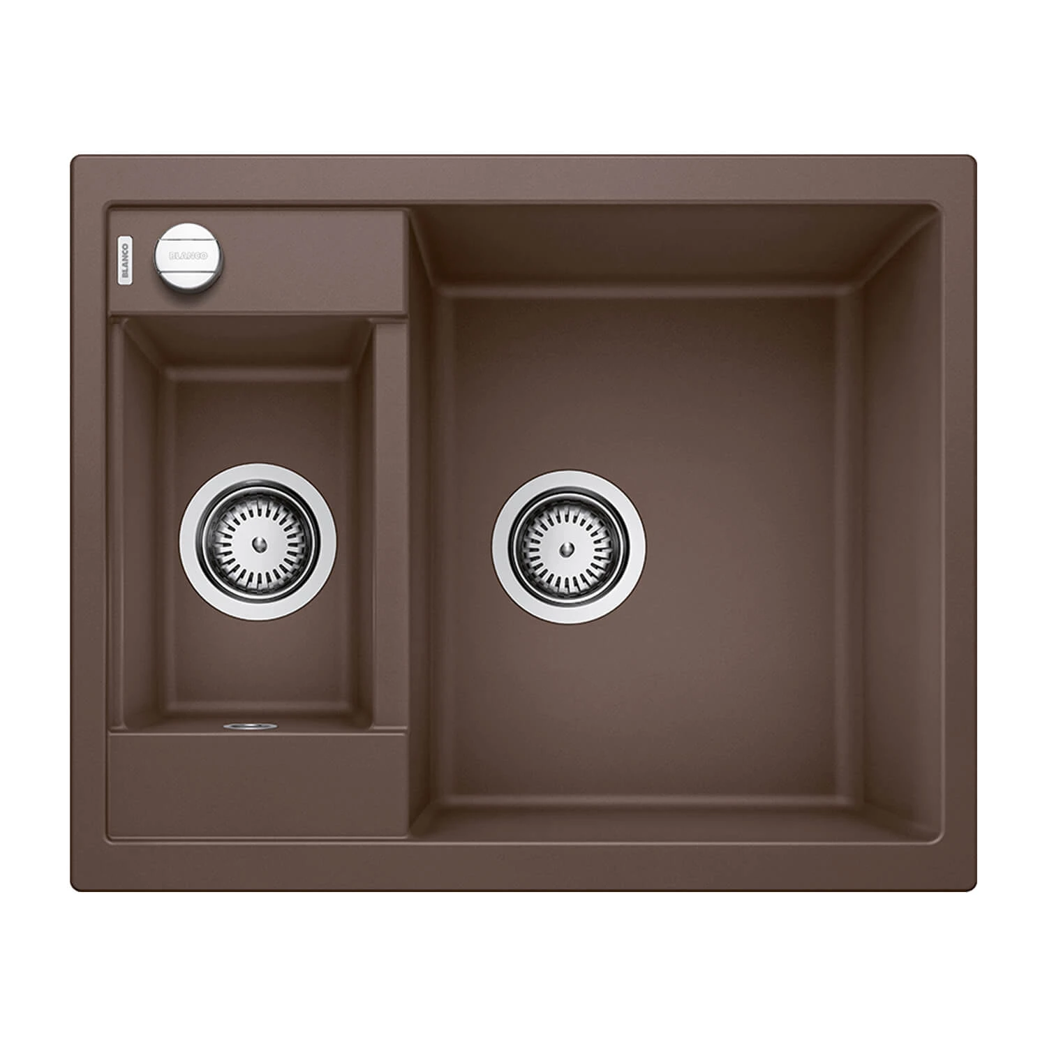 Blanco Metra 6 1.5 Bowl Inset Or Undermount Rock Grey Silgranit Composite Kitchen Sink & Waste - 615 X 500mm 9 Blanco Metra 6 1.5 Bowl Inset Or Undermount Rock Grey Silgranit Composite Kitchen Sink & Waste - 615 X 500mm - Image 7