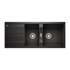 Blanco Metra 8 S 1.5 Bowl Inset White Silgranit Composite Kitchen Sink & Waste With Reversible Drainer - 1160 X 500mm