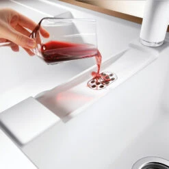 Blanco Metra 8 S 1.5 Bowl Inset White Silgranit Composite Kitchen Sink & Waste With Reversible Drainer - 1160 X 500mm -Vado Sale Store blanco metra 8 s silgranit white sink 1160x500 lifestyle 2