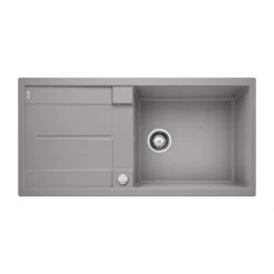 Blanco Metra XL 6 S 1 Bowl Inset Anthracite Silgranit Composite Kitchen Sink & Waste With Reversible Drainer - 1000 X 500mm 29 Blanco Metra XL 6 S 1 Bowl Inset Anthracite Silgranit Composite Kitchen Sink & Waste With Reversible Drainer - 1000 X 500mm -Vado Sale Store blanco metra xl 6 s silgranit alumetallic sink 1000x500 cutout
