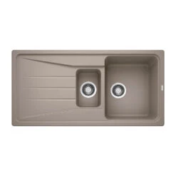 Blanco Sona 6 S 1.5 Bowl Inset Anthracite Silgranit Composite Kitchen Sink & Waste With Reversible Drainer - 1000 X 500mm -Vado Sale Store blanco sona 6 s silgranit tartufo sink 1000x500 cutout
