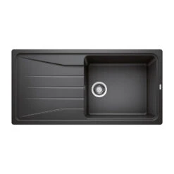 Blanco Sona XL 6 S 1 Bowl Inset White Silgranit Composite Kitchen Sink & Waste With Reversible Drainer - 1000 X 500mm -Vado Sale Store blanco sona xl 6 s silgranit anthracite sink 1000x500 cutout