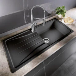 Blanco Sona XL 6 S 1 Bowl Inset White Silgranit Composite Kitchen Sink & Waste With Reversible Drainer - 1000 X 500mm