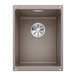Blanco Subline 320-U Ultra Compact 1 Bowl Undermount Alumetallic Silgranit Composite Kitchen Sink & Waste - 350 X 460mm 17 Blanco Subline 320-U Ultra Compact 1 Bowl Undermount Alumetallic Silgranit Composite Kitchen Sink & Waste - 350 X 460mm -Vado Sale Store blanco subline 1 bowl tartufo silgranit sink 350x460mm cutout