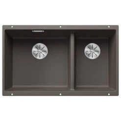 Blanco Subline XL 1.5 Bowl Undermount Coffee Silgranit Composite Kitchen Sink & Waste - 755 X 460mm 22 Blanco Subline XL 1.5 Bowl Undermount Coffee Silgranit Composite Kitchen Sink & Waste - 755 X 460mm -Vado Sale Store blanco subline 1.5 bowl undermount sink 755x460 volcano grey
