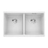 Blanco Subline 2 Bowl Undermount Coffee Silgranit Composite Kitchen Sink & Waste - 755 X 460mm 2 Blanco Subline 2 Bowl Undermount Coffee Silgranit Composite Kitchen Sink & Waste - 755 X 460mm -Vado Sale Store blanco subline 2 bowl white silgranit sink 755x460mm cutout