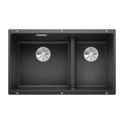 Blanco Subline XL 1.5 Bowl Undermount Coffee Silgranit Composite Kitchen Sink & Waste - 755 X 460mm 15 Blanco Subline XL 1.5 Bowl Undermount Coffee Silgranit Composite Kitchen Sink & Waste - 755 X 460mm -Vado Sale Store blanco subline xl 1 5 bowl anthracite silgranit sink 755x460mm cutout