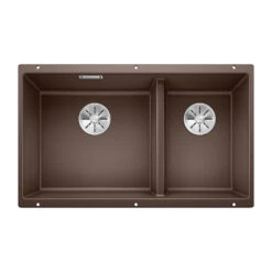Blanco Subline XL 1.5 Bowl Undermount Coffee Silgranit Composite Kitchen Sink & Waste - 755 X 460mm 20 Blanco Subline XL 1.5 Bowl Undermount Coffee Silgranit Composite Kitchen Sink & Waste - 755 X 460mm -Vado Sale Store blanco subline xl 1 5 bowl coffee silgranit sink 755x460mm cutout